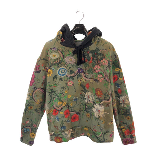 13984
GUCCI グッチ フローラ スネーク パーカー グリーン マルチカラー コットン 475374 X3I10 パーカー  メンズ
