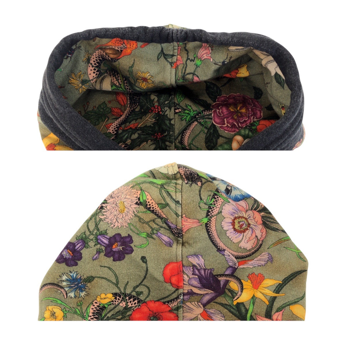 13984
GUCCI グッチ フローラ スネーク パーカー グリーン マルチカラー コットン 475374 X3I10 パーカー  メンズ