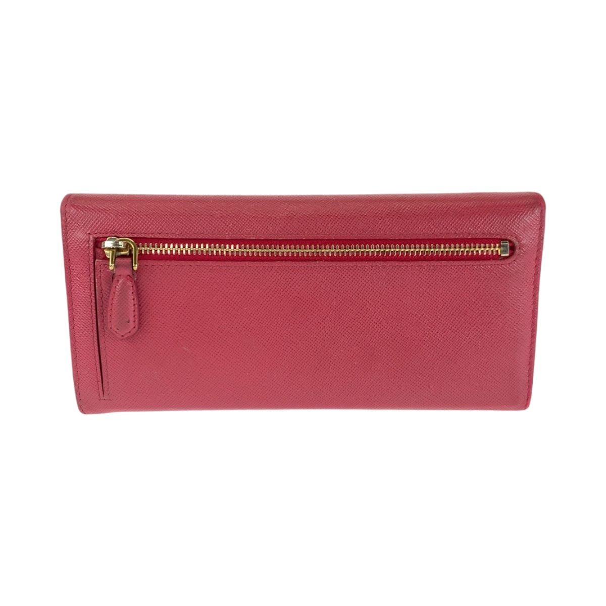 14484
PRADA プラダ サフィアーノ レッド ゴールド金具 レザー 1MH132 長財布 ロングウォレット  レディース
