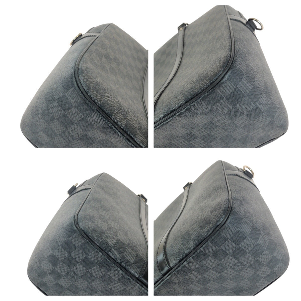 14487
LOUIS VUITTON ルイヴィトン ダミエ グラフィット ヨーン ブラック 黒 シルバー金具 PVC N48118 ビジネスバッグ ブリーフケース メンズ AB64