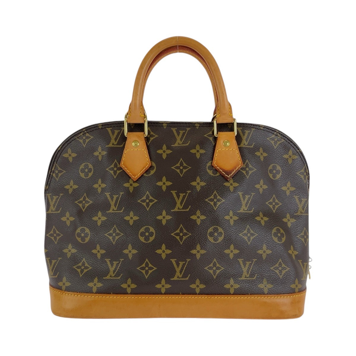14490
LOUIS VUITTON ルイヴィトン モノグラム アルマPM ブラウン ゴールド金具 PVC / レザー M51130 ハンドバッグ  レディース ABP39