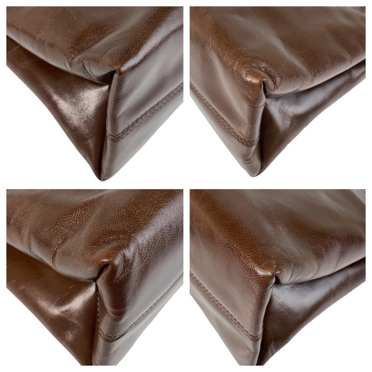 14496
BVLGARI ブルガリ ブラウン ゴールド金具 レザー ショルダーバッグ ハンドバッグ 2way  レディース