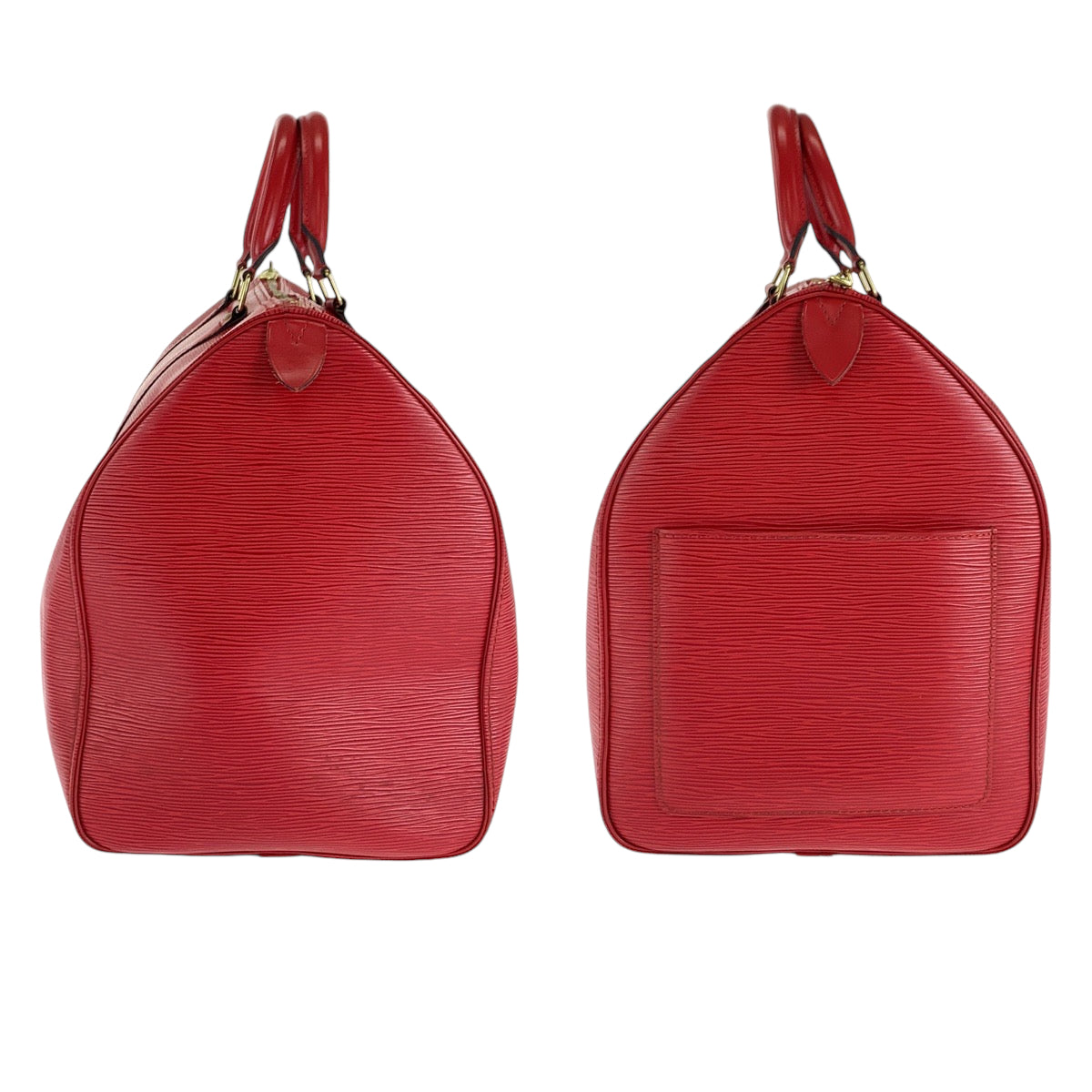 14497
LOUIS VUITTON ルイヴィトン エピ キーポル50 男女兼用 レッド ゴールド金具 エピレザー M42967 ボストンバッグ ハンドバッグ  レディース