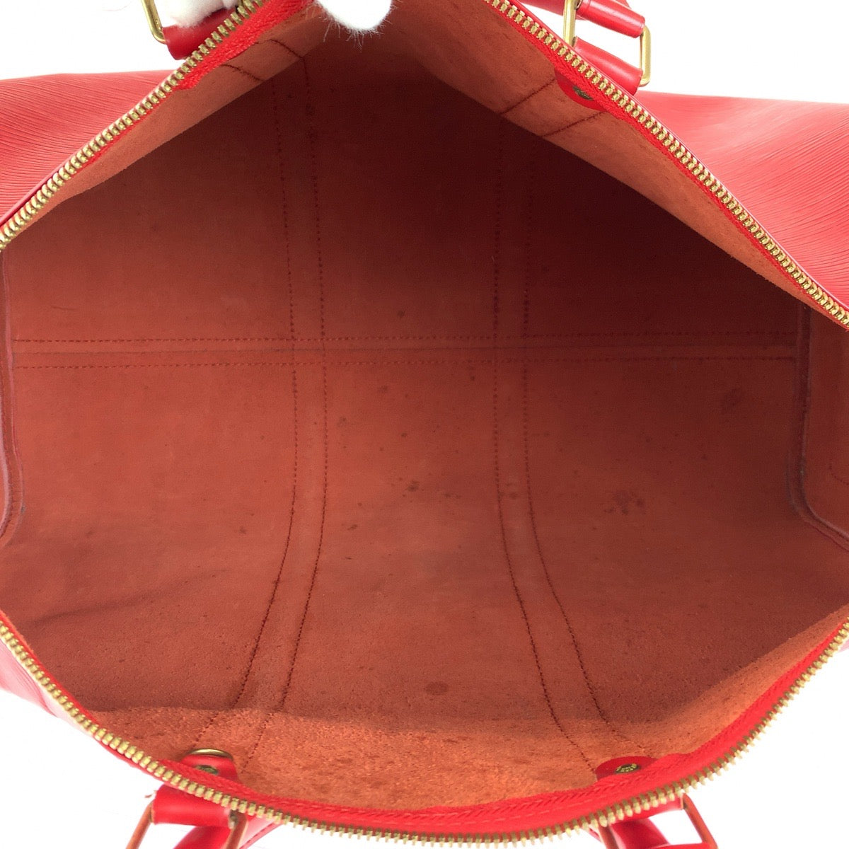 14497
LOUIS VUITTON ルイヴィトン エピ キーポル50 男女兼用 レッド ゴールド金具 エピレザー M42967 ボストンバッグ ハンドバッグ  レディース