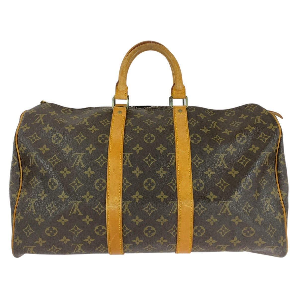 14498
LOUIS VUITTON ルイヴィトン モノグラム キーポル 45 ブラウン ゴールド金具 PVC / レザー M41428 ボストンバッグ 男女兼用  レディース