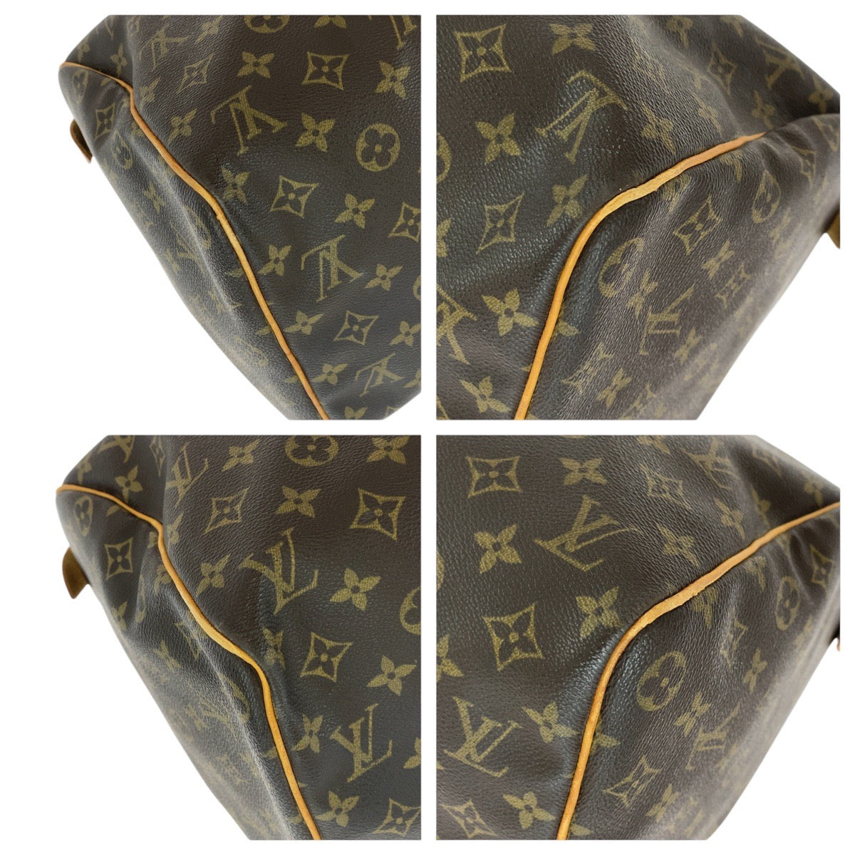 14498
LOUIS VUITTON ルイヴィトン モノグラム キーポル 45 ブラウン ゴールド金具 PVC / レザー M41428 ボストンバッグ 男女兼用  レディース