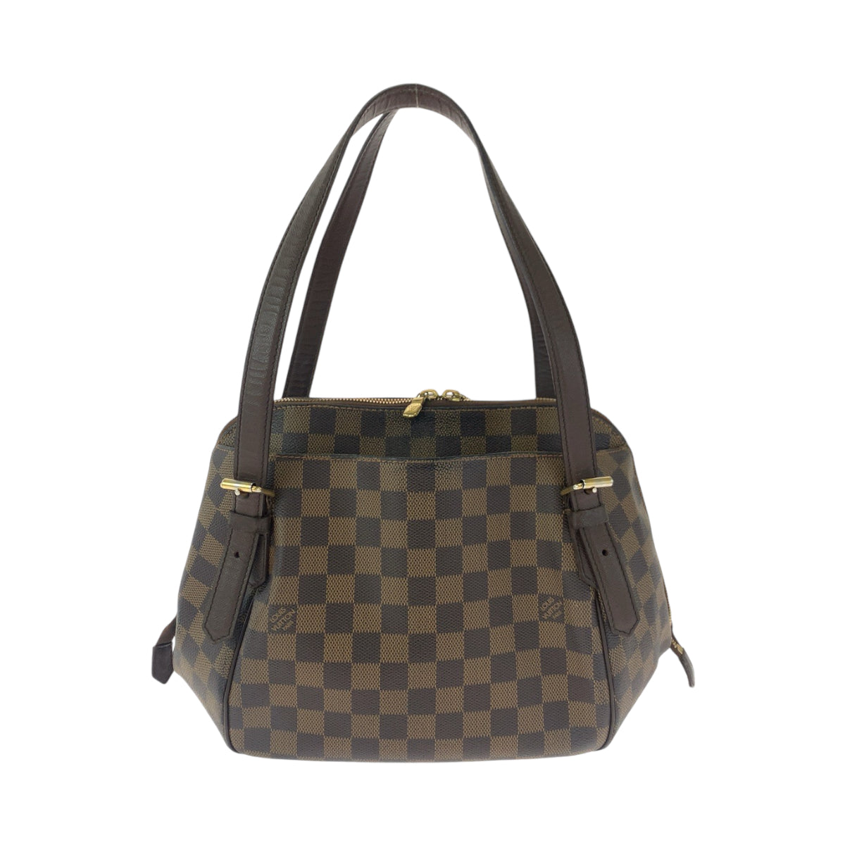 14501
LOUIS VUITTON ルイヴィトン ダミエ エベヌ べレムMM ブラウン ゴールド金具 PVC N51174 ハンドバッグ ショルダーバッグ  レディース