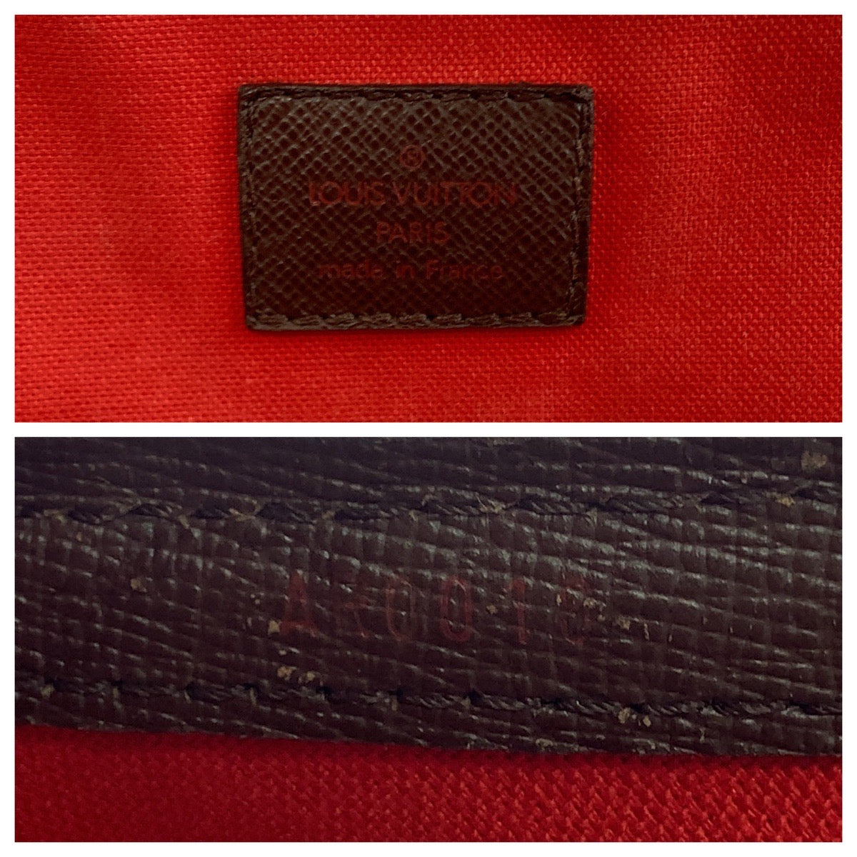 14501
LOUIS VUITTON ルイヴィトン ダミエ エベヌ べレムMM ブラウン ゴールド金具 PVC N51174 ハンドバッグ ショルダーバッグ  レディース