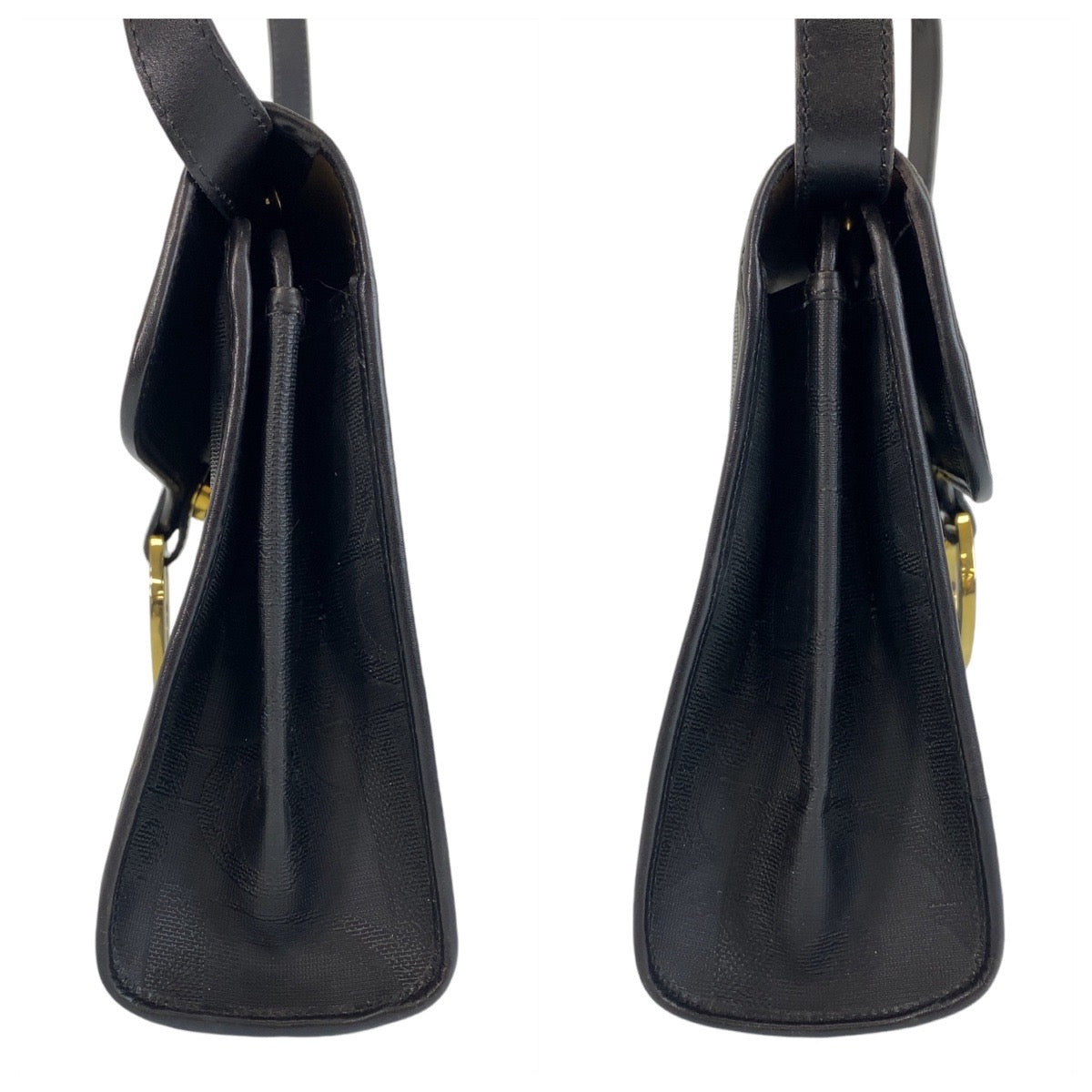 14503
Christian Dior クリスチャンディオール ヴィンテージ トロッター ブラック 黒 ゴールド金具 PVC 斜め掛け ショルダーバッグ メッセンジャーバッグ  レディース