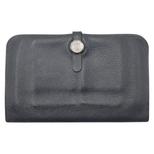 14505
HERMES エルメス ドゴンGM ブラック 黒 トリヨンクレマンス 長財布 ロングウォレット □E刻印  メンズ AB27