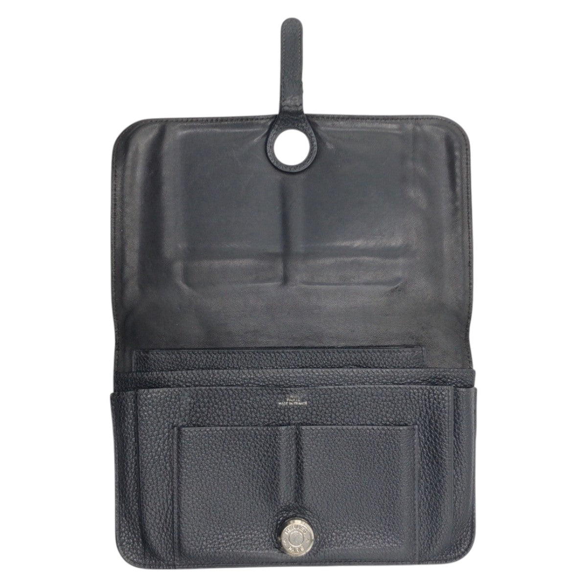 14505
HERMES エルメス ドゴンGM ブラック 黒 トリヨンクレマンス 長財布 ロングウォレット □E刻印  メンズ AB27