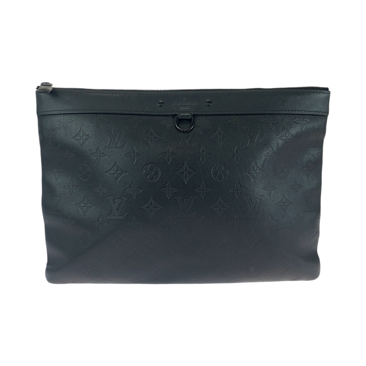 14506
LOUIS VUITTON ルイヴィトン モノグラム シャドウ ポシェット ディスカバリー ブラック 黒 レザー M62903 クラッチバッグ セカンドバッグ  メンズ