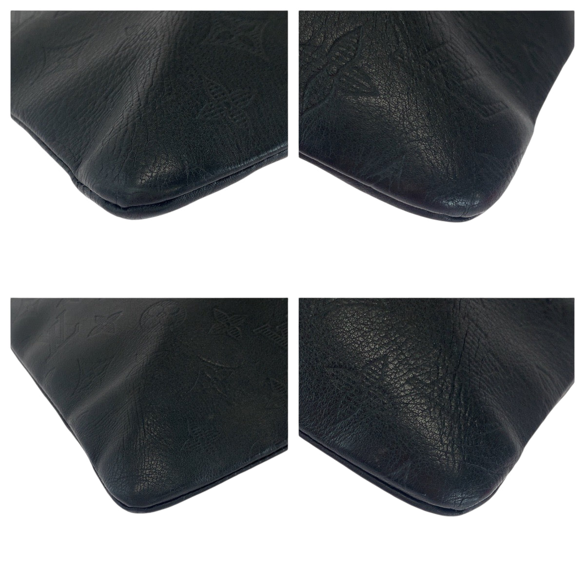 14506
LOUIS VUITTON ルイヴィトン モノグラム シャドウ ポシェット ディスカバリー ブラック 黒 レザー M62903 クラッチバッグ セカンドバッグ  メンズ