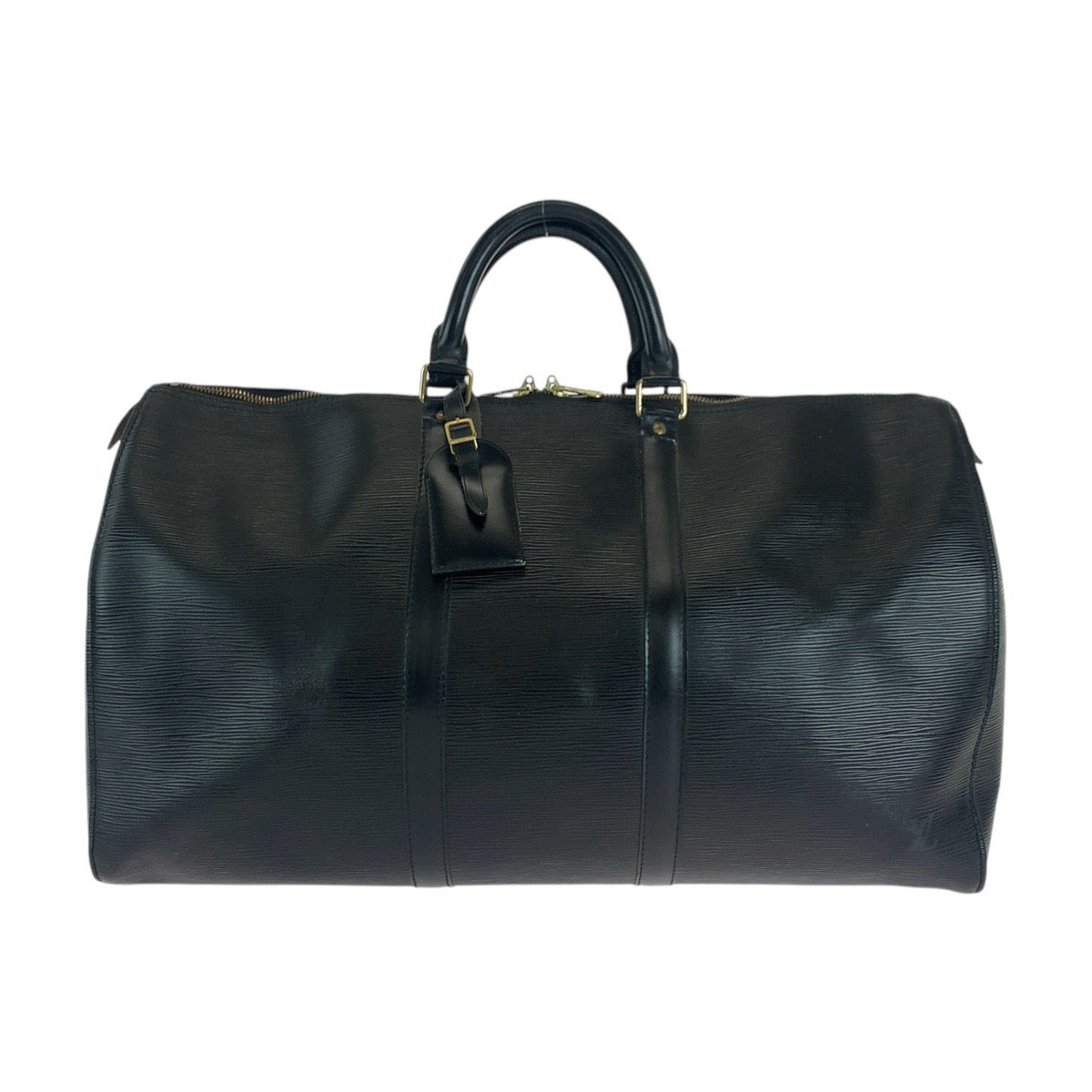 LOUIS VUITTON ルイヴィトン エピ キーポル50 ノワール 黒 ゴールド金具 エピレザー M42962 ボストンバッグ  メンズ