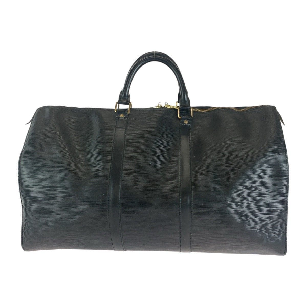 LOUIS VUITTON ルイヴィトン エピ キーポル50 ノワール 黒 ゴールド金具 エピレザー M42962 ボストンバッグ  メンズ