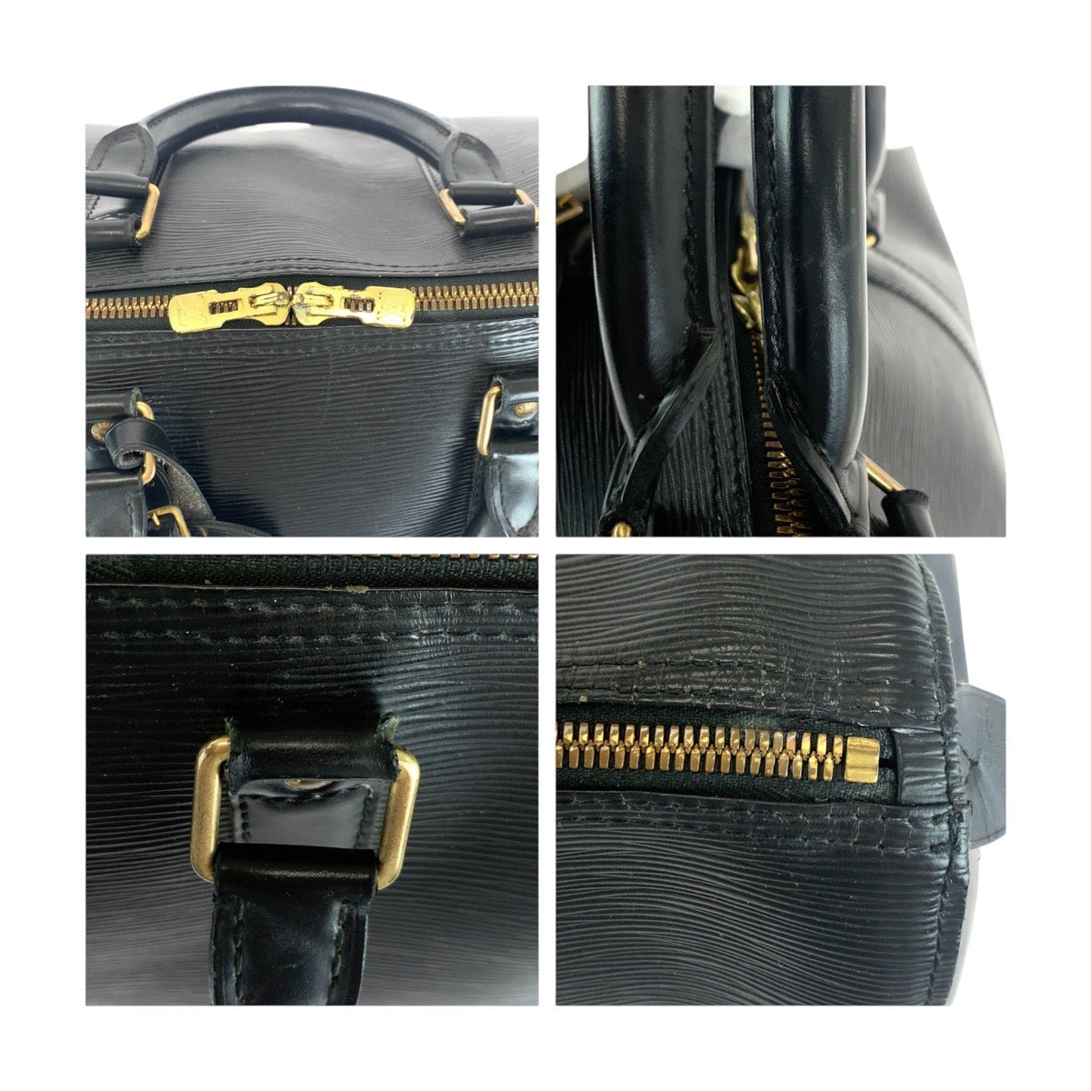 LOUIS VUITTON ルイヴィトン エピ キーポル50 ノワール 黒 ゴールド金具 エピレザー M42962 ボストンバッグ  メンズ