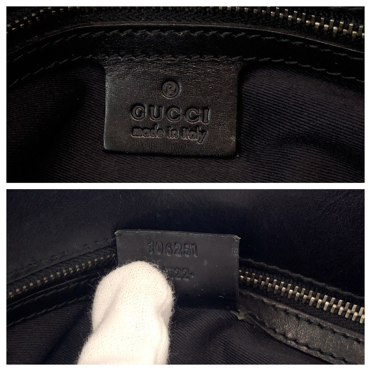 14511
GUCCI グッチ ブラック 黒 シルバー金具 GGキャンバス 106251 トートバッグ ショルダーバッグ  レディース