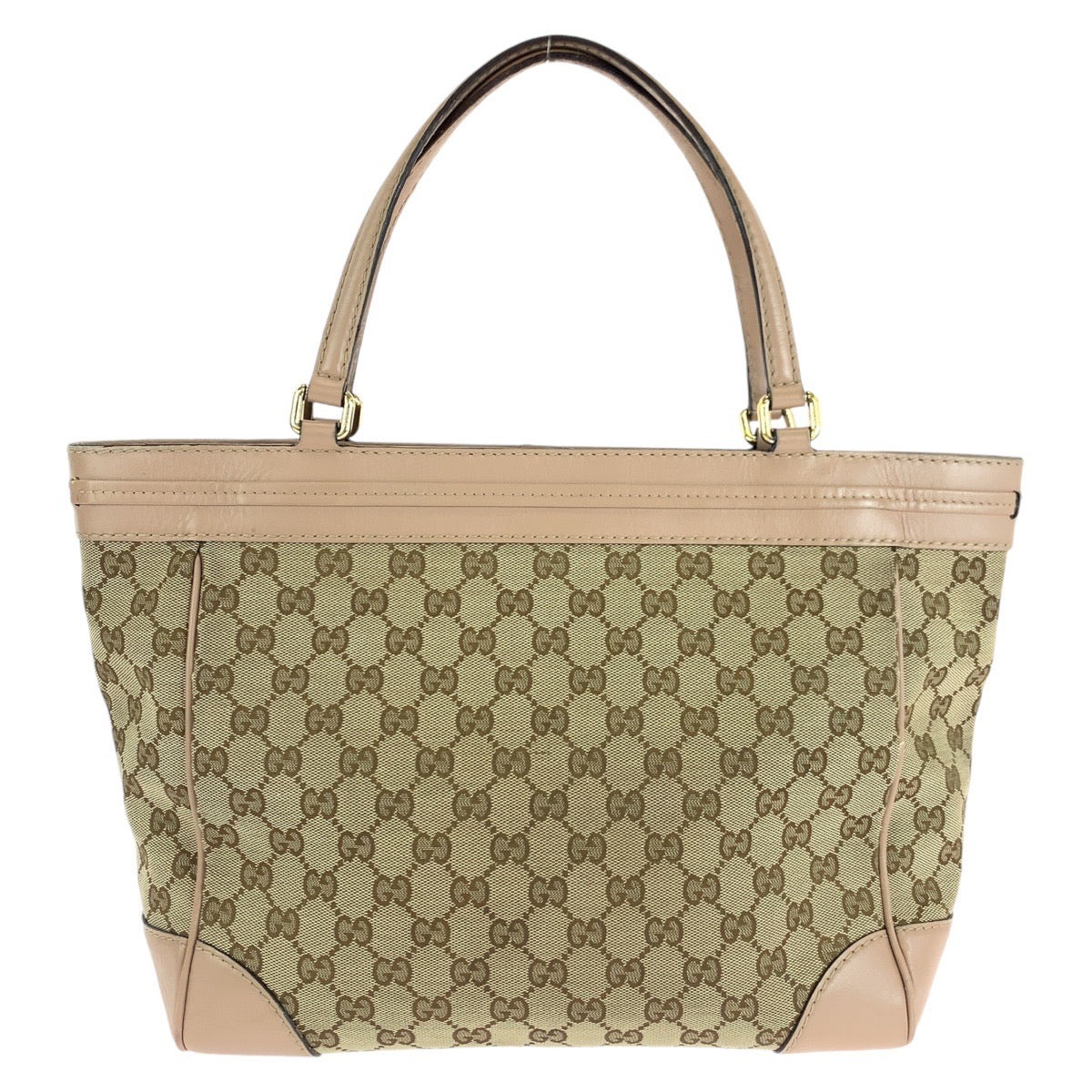 14512
GUCCI グッチ プリンシー ピンク ベージュ ゴールド金具 GGキャンバス / レザー 257061 トートバッグ ショルダーバッグ  レディース