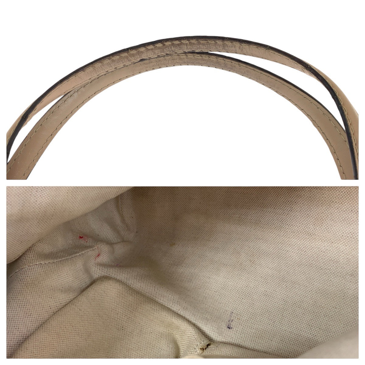 14512
GUCCI グッチ プリンシー ピンク ベージュ ゴールド金具 GGキャンバス / レザー 257061 トートバッグ ショルダーバッグ  レディース