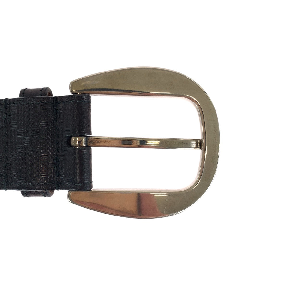 14515
GUCCI グッチ ディアマンテ 85cm/34インチ ブラック 黒 シルバー金具 レザー 268237 ベルト  メンズ
