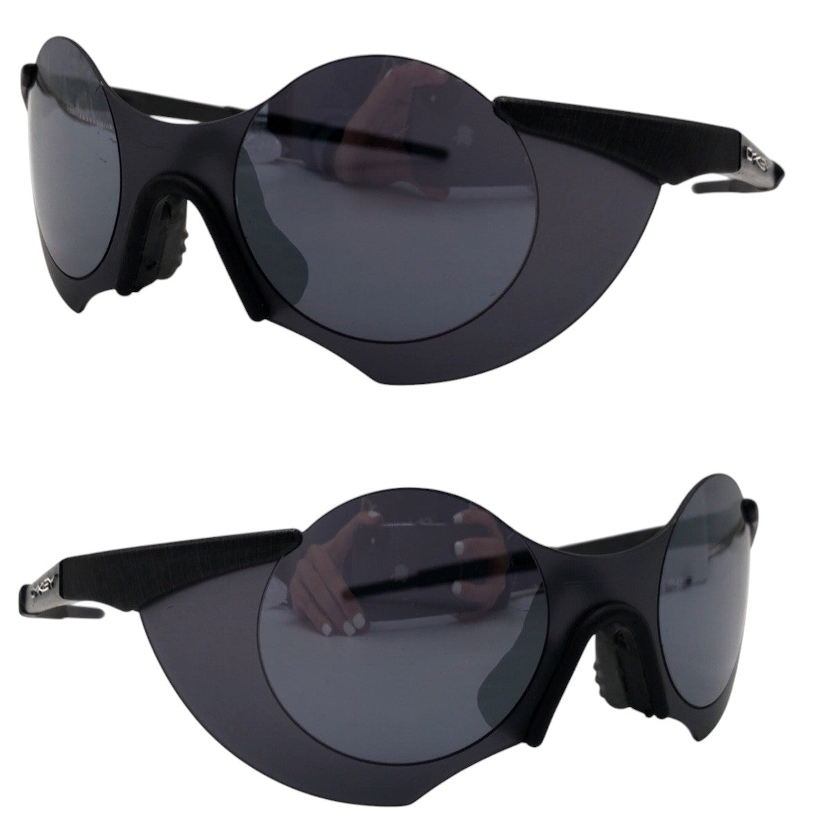 OAKLEY Vintage Subzero Black Plastic Sunglasses Oval Men's