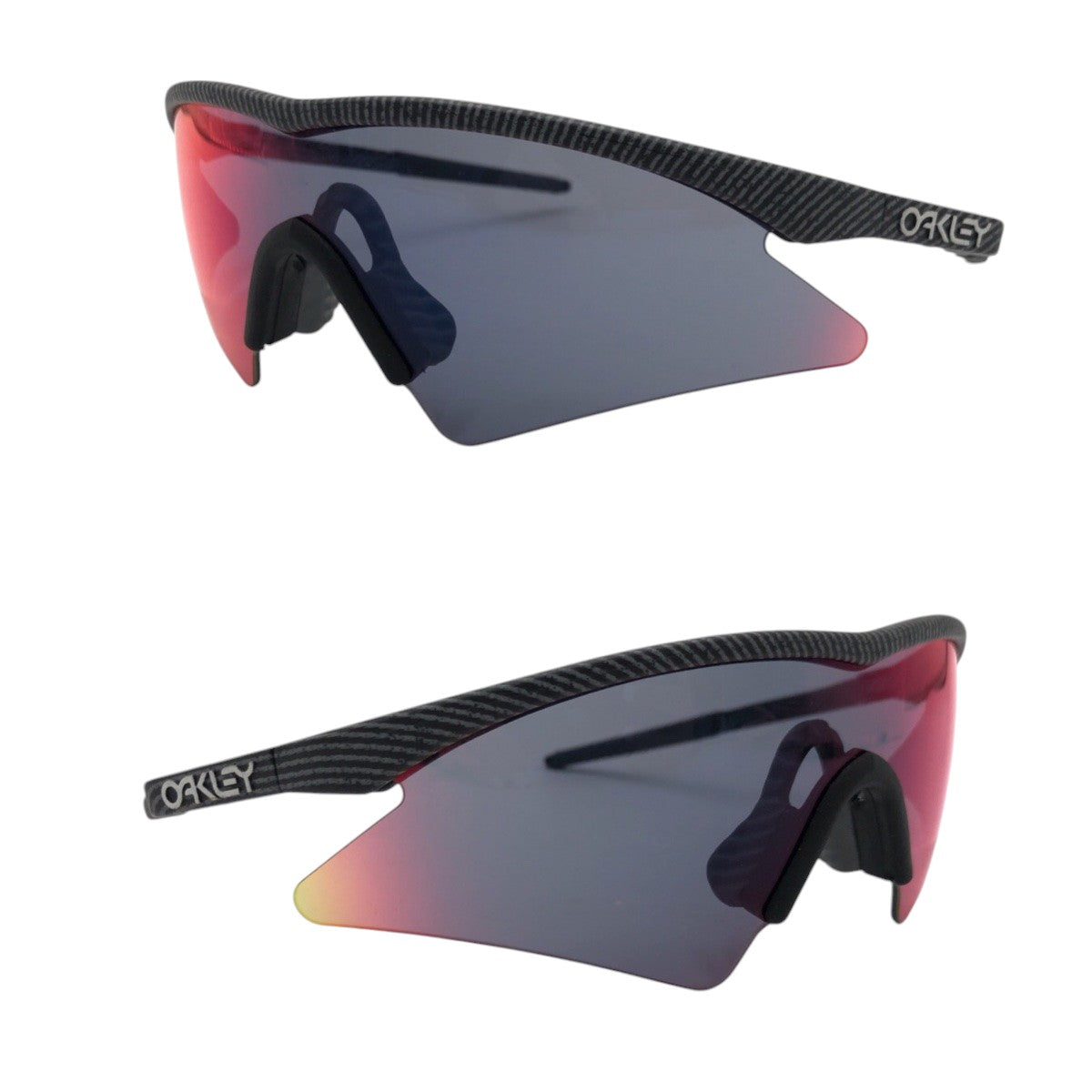 OAKLEY M Frame Black Grey Mirror Plastic Sunglasses Fox Men's