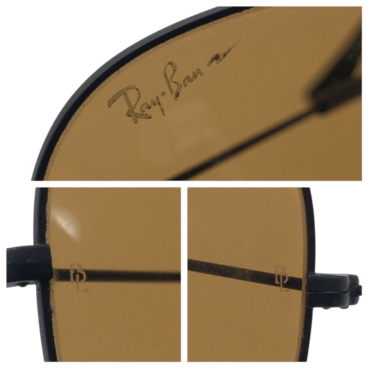 Ray-Ban レイバン ヴィンテージ B＆L ボシュロム ブラウン ブラック 黒 メタル W1666 XOBJ サングラス ティアドロップ  メンズ