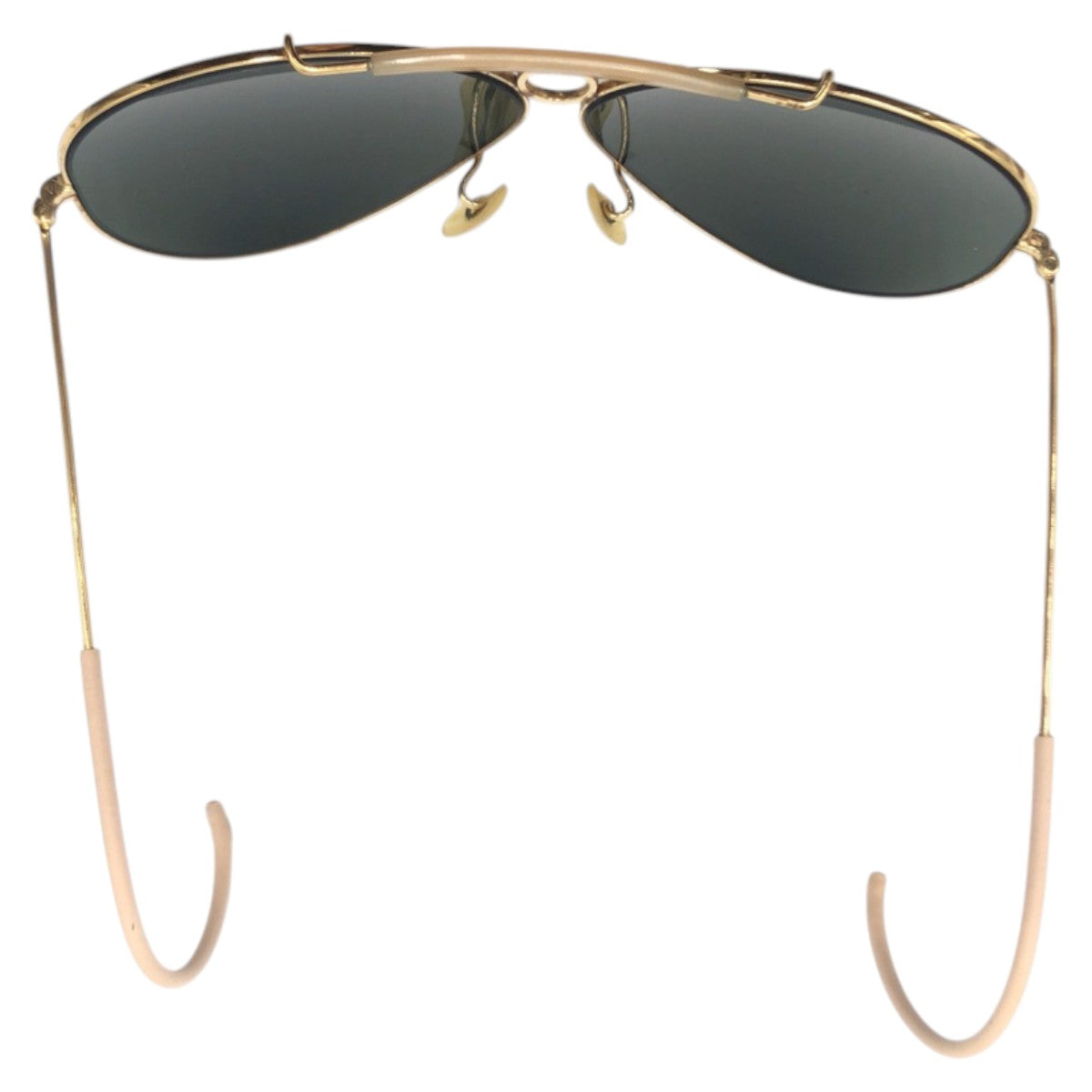 Ray-Ban レイバン ヴィンテージ B&L ボシュロム シューター ゴールド ブラック 黒 メタル サングラス ティアドロップ  メンズ