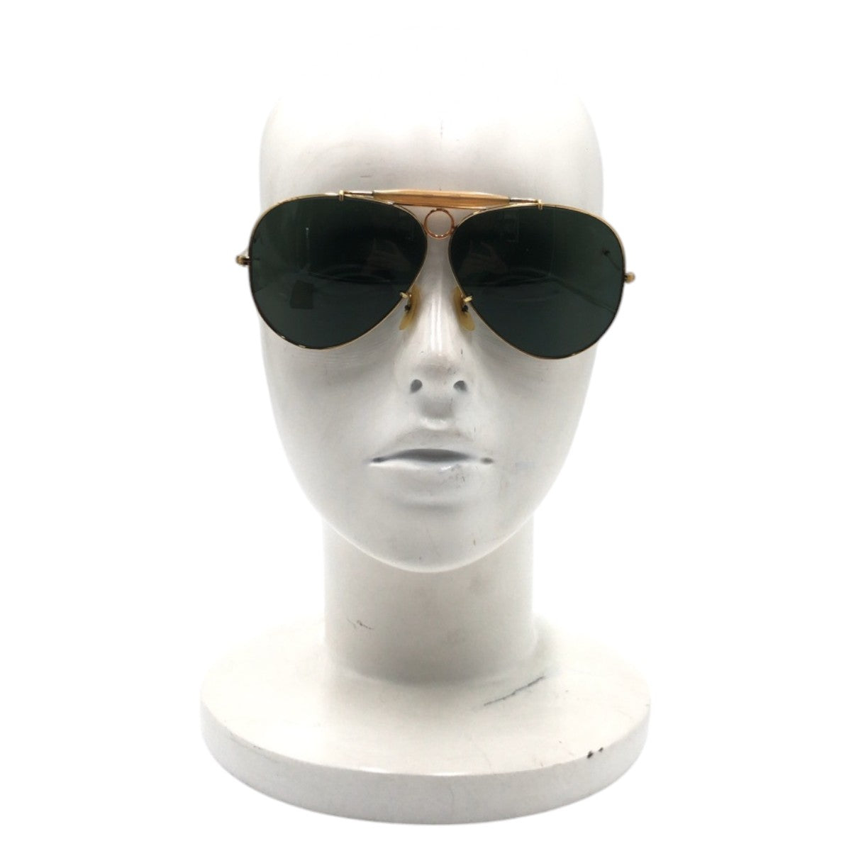 Ray-Ban レイバン ヴィンテージ B&L ボシュロム シューター ゴールド ブラック 黒 メタル サングラス ティアドロップ  メンズ