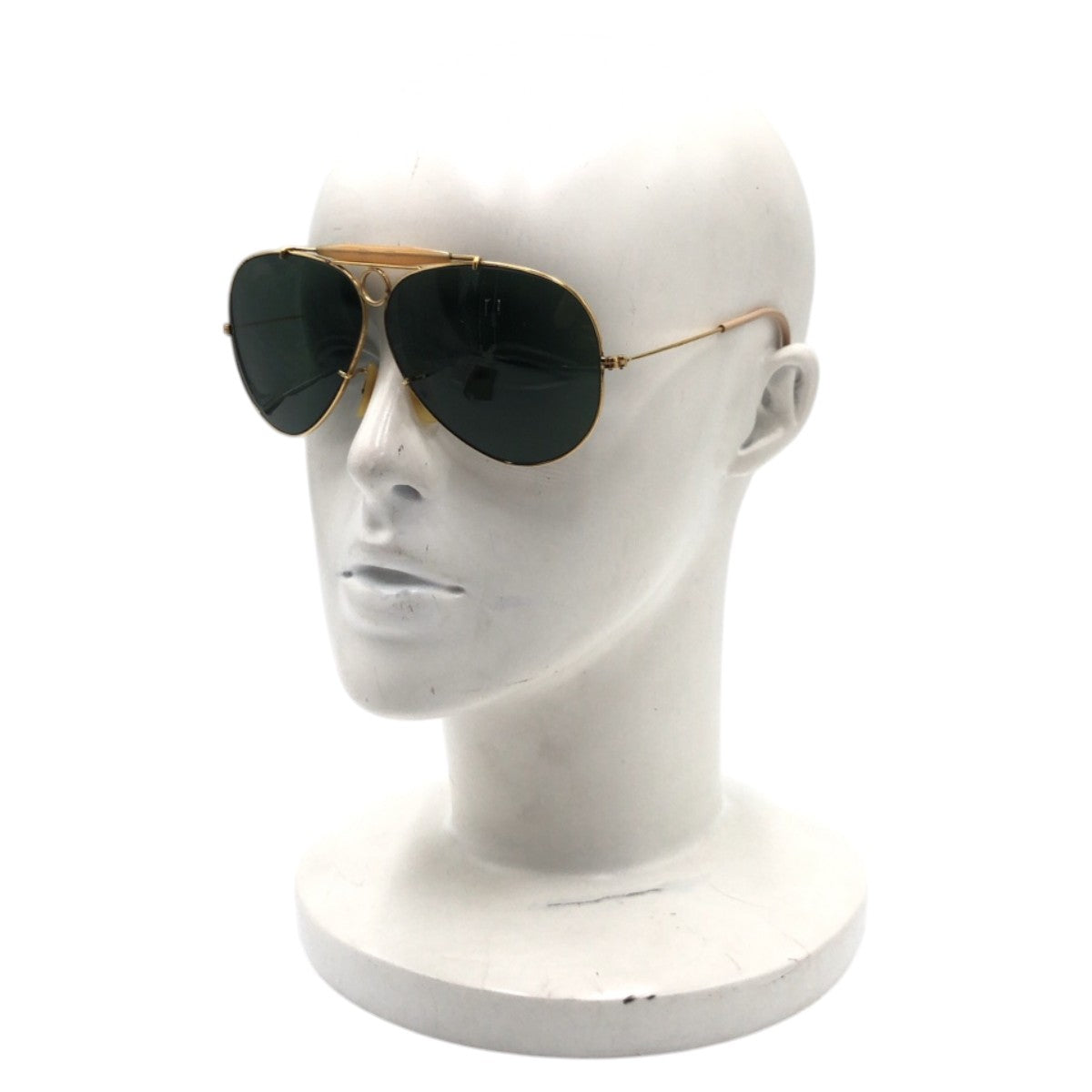 Ray-Ban レイバン ヴィンテージ B&L ボシュロム シューター ゴールド ブラック 黒 メタル サングラス ティアドロップ  メンズ