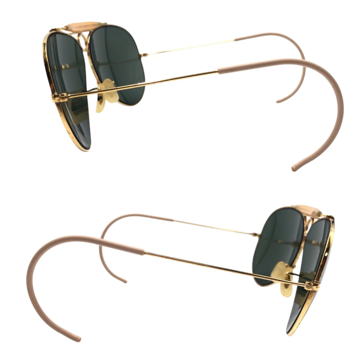 Ray-Ban レイバン ヴィンテージ B&L ボシュロム シューター ゴールド ブラック 黒 メタル サングラス ティアドロップ  メンズ