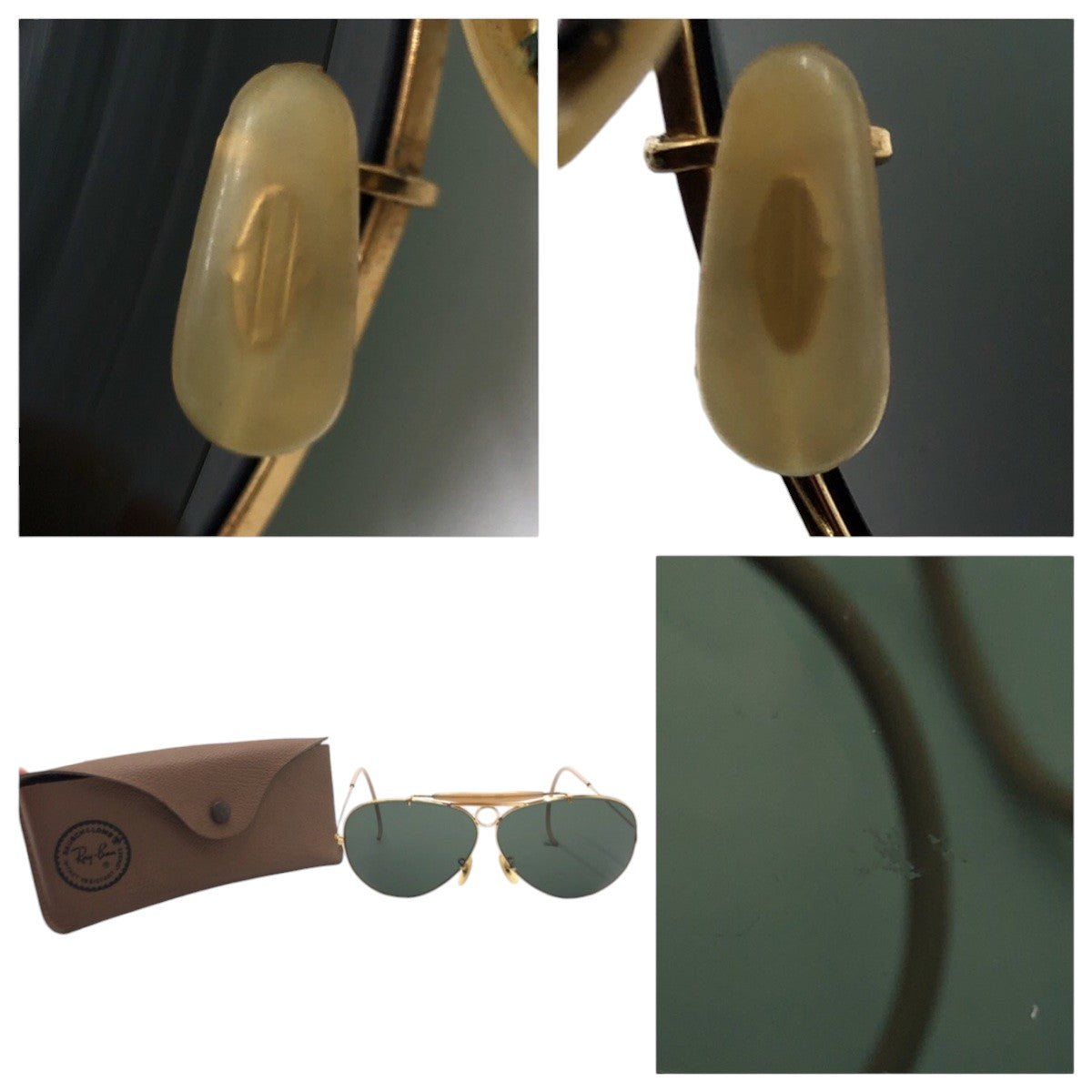 Ray-Ban レイバン ヴィンテージ B&L ボシュロム シューター ゴールド ブラック 黒 メタル サングラス ティアドロップ  メンズ