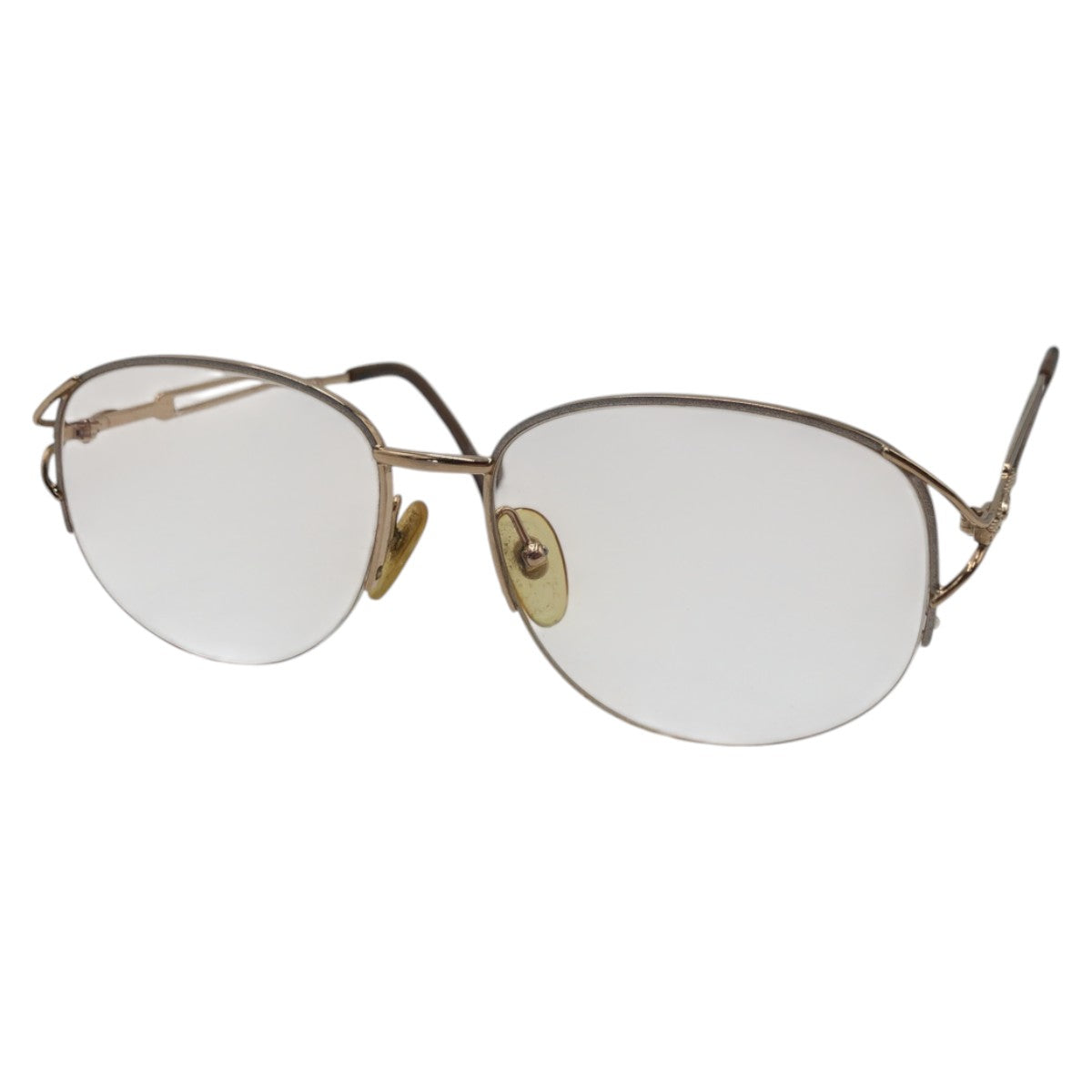 Dior ディオール ヴィンテージ CDロゴ ゴールド メタル 2915A 48 5516 130 メガネフレーム 男女兼用  レディース AB5