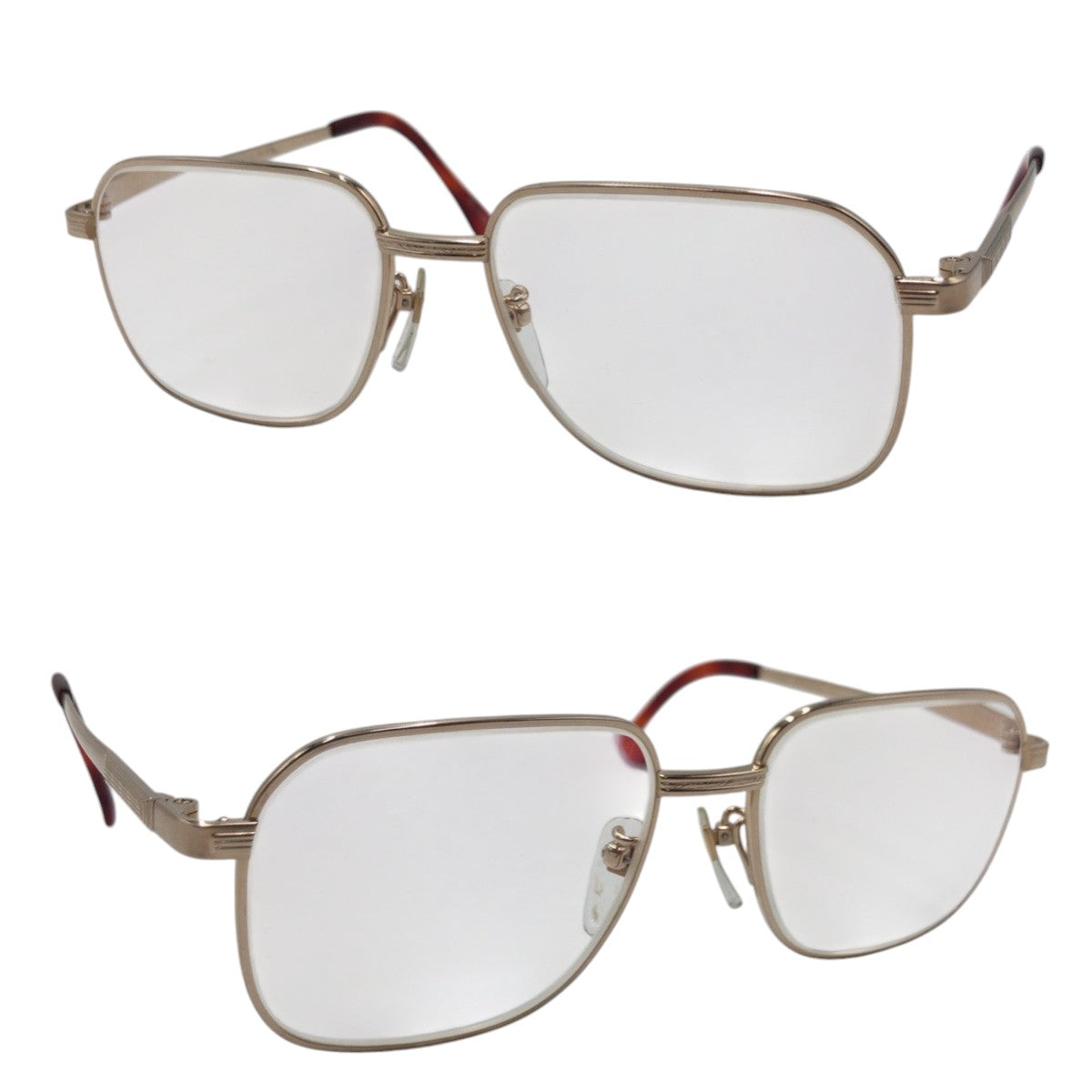 14529
BALENCIAGA バレンシアガ ヴィンテージ ゴールド メタル B5-9445 5316 140 TITAN-B メガネフレーム  メンズ