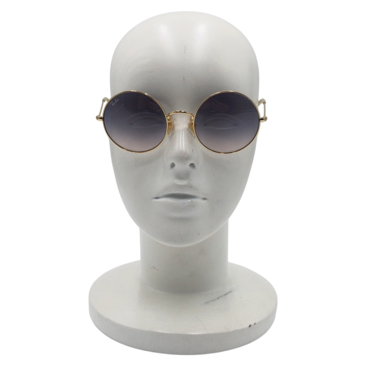 Ray-Ban Gold Blue Metal RB001/19 5020 145 2N Round Sunglasses Unisex Oval Men's