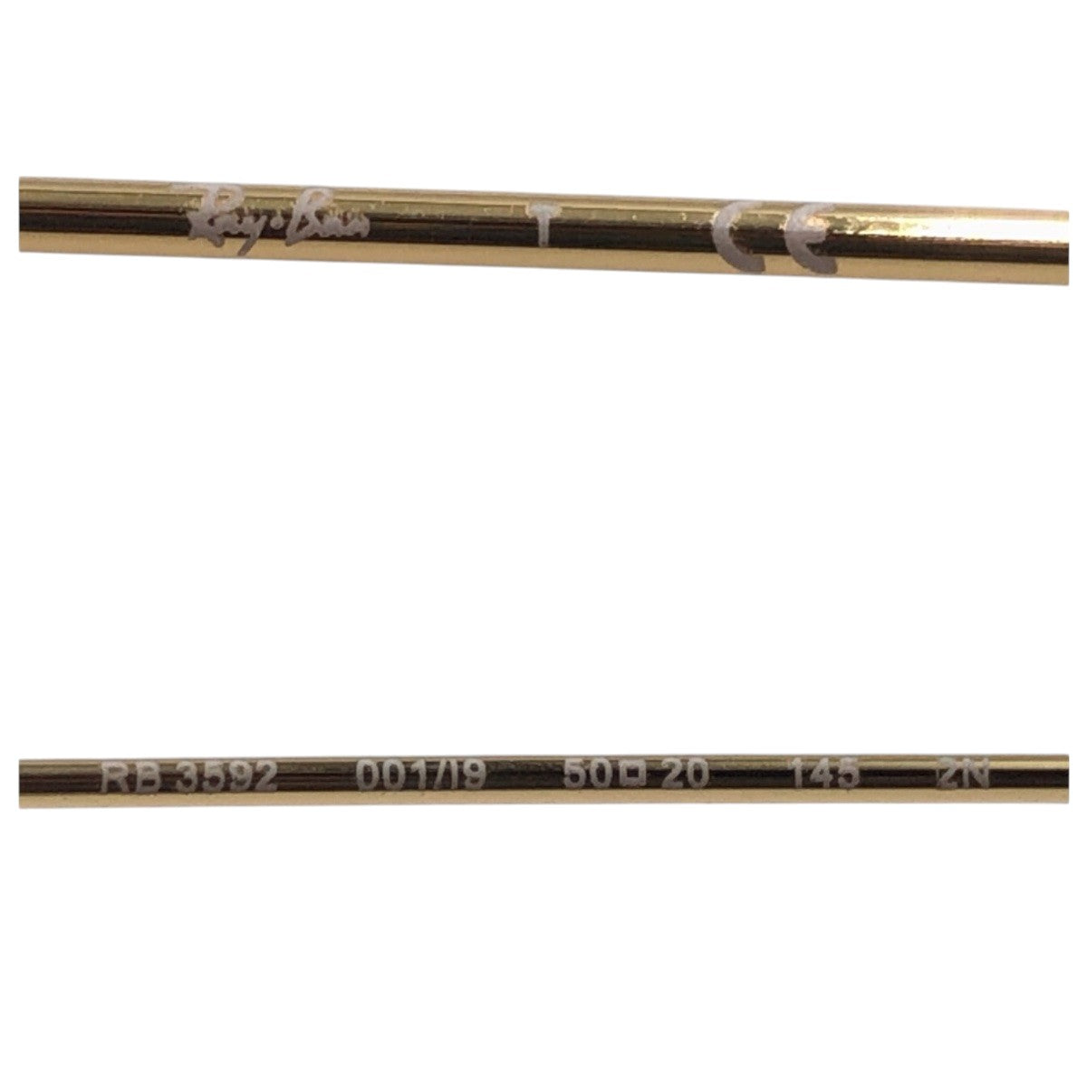 Ray-Ban Gold Blue Metal RB001/19 5020 145 2N Round Sunglasses Unisex Oval Men's