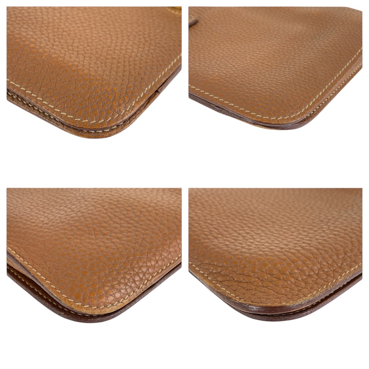 14536
HERMES エルメス ドゴンGM ブラウン ゴールド金具 トゴ 長財布 ロングウォレット  レディース