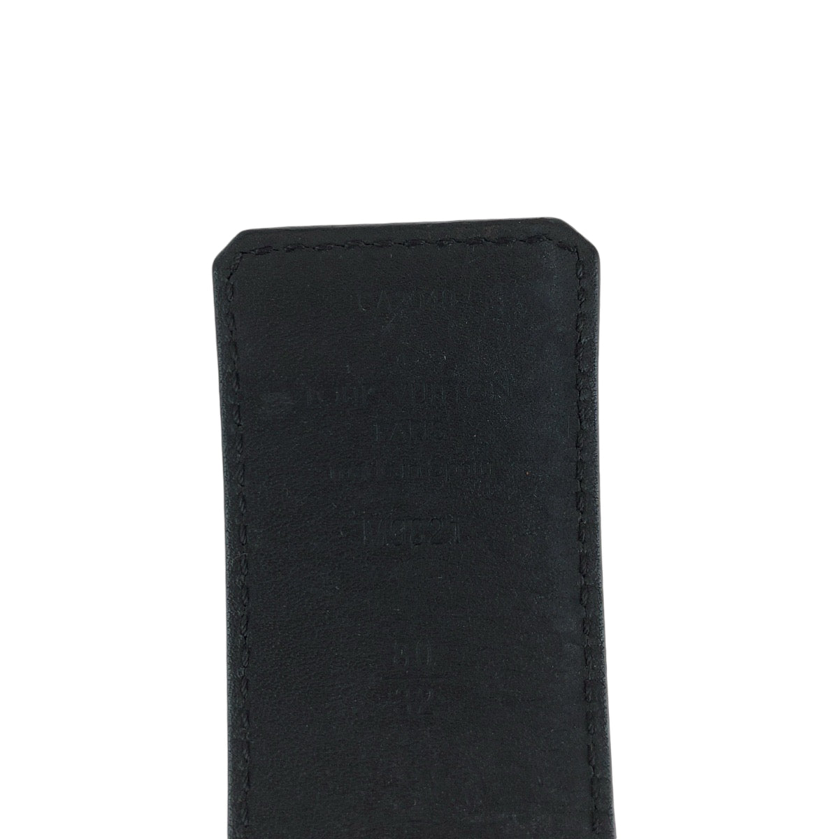 14537
LOUIS VUITTON ルイヴィトン モノグラム LV イニシャル 80cm/32inc ブラウン シルバー金具 PVC M9821 ベルト  メンズ