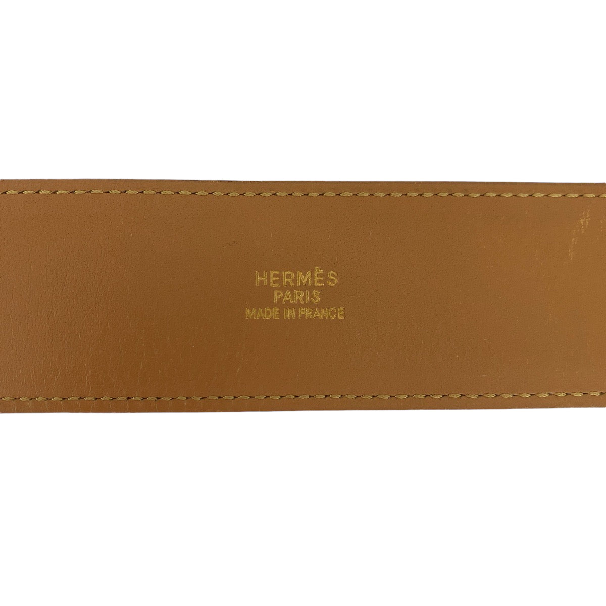 14539
HERMES エルメス コリエドシアン メドール ブラウン ゴールド金具 レザー ベルト  レディース