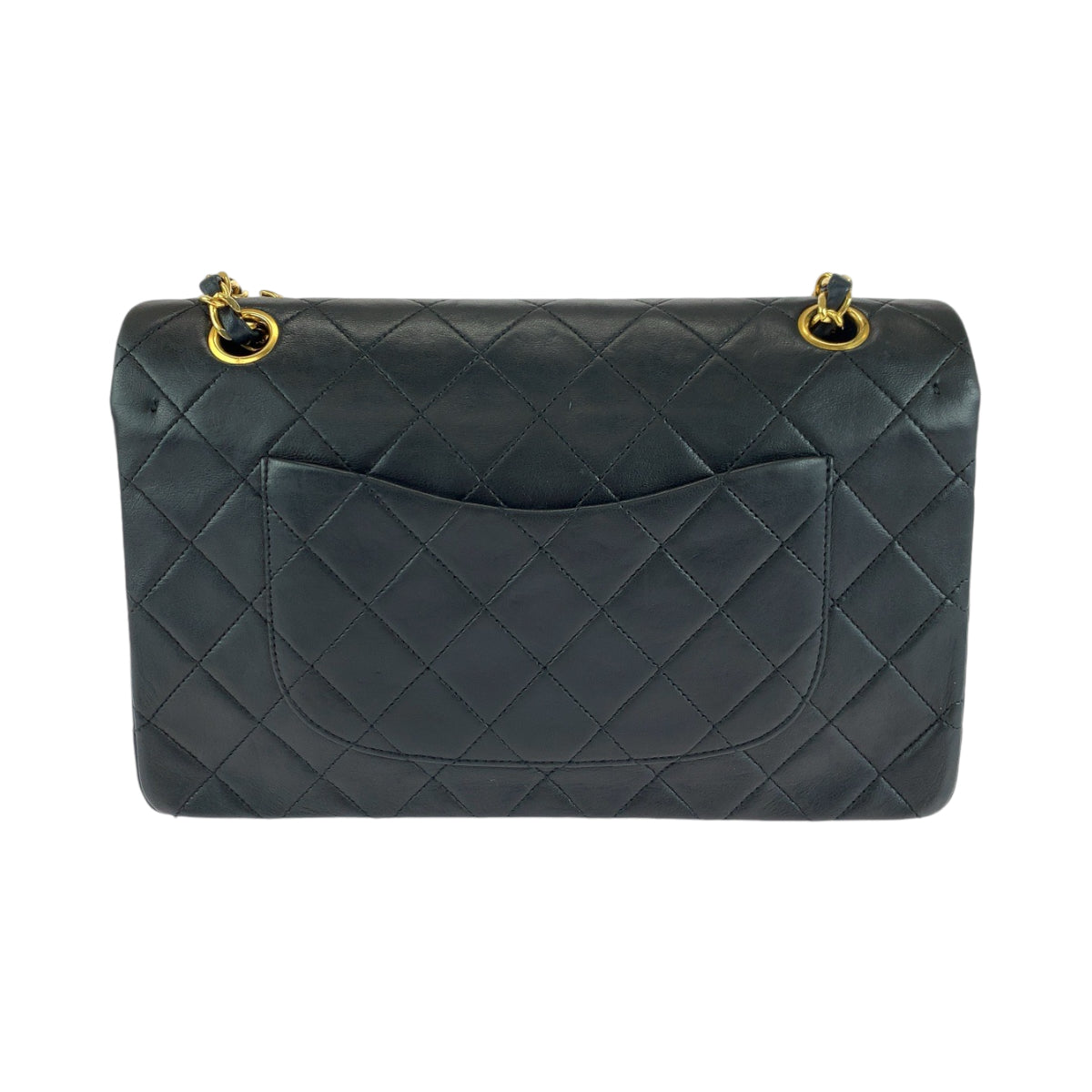 CHANEL シャネル ヴィンテージ マトラッセ ダブルフラップ ココマーク ターンロック ブラック 黒 ゴールド金具 ラムスキン チェーンショルダーバッグ ハンドバッグ  レディース