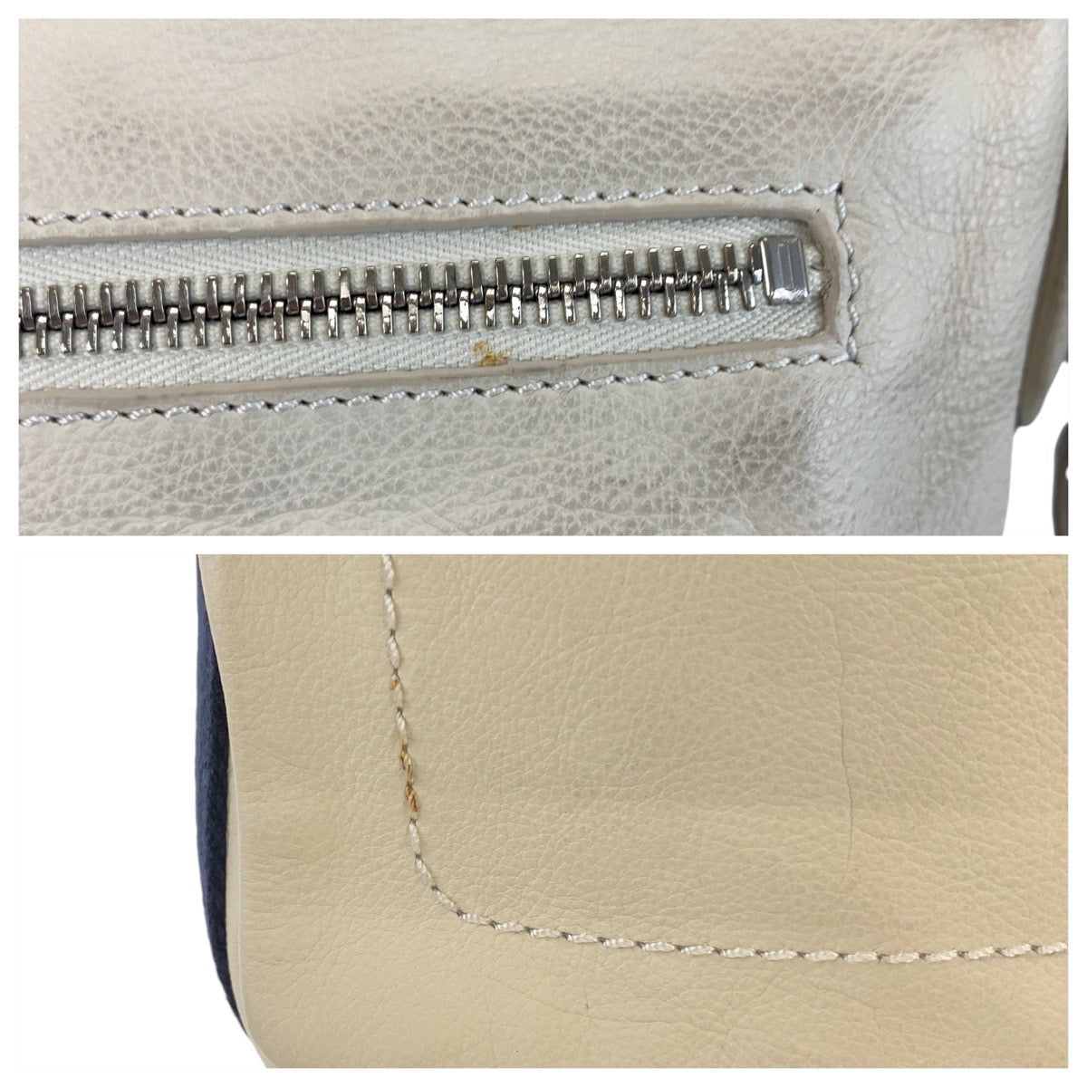 14542
BALLY バリー ホワイト シルバー金具 レザー 斜め掛け ショルダーバッグ メッセンジャーバッグ  メンズ
