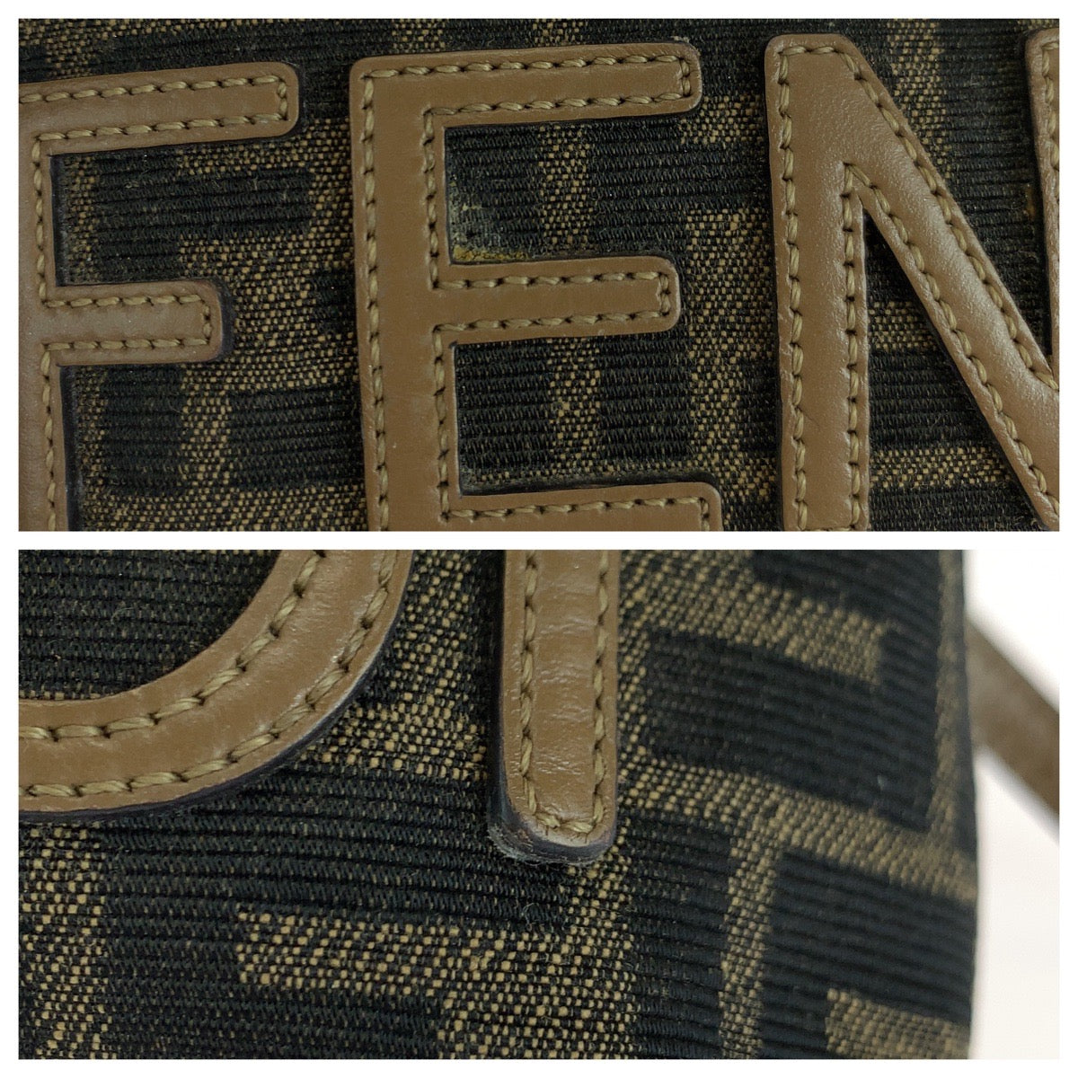 14548
FENDI フェンディ バイザウェイミニ ブラウン ゴールド金具 キャンバス 8BS067 ショルダーバッグ ハンドバッグ  レディース