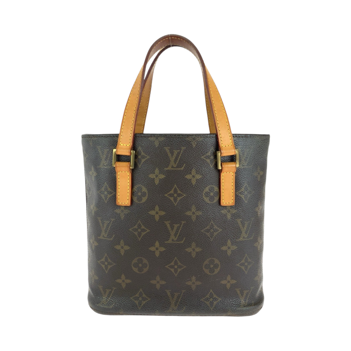 14552
LOUIS VUITTON ルイヴィトン モノグラム ヴァヴァンPM ブラウン ゴールド金具 PVC M51172 トートバッグ ハンドバッグ  レディース