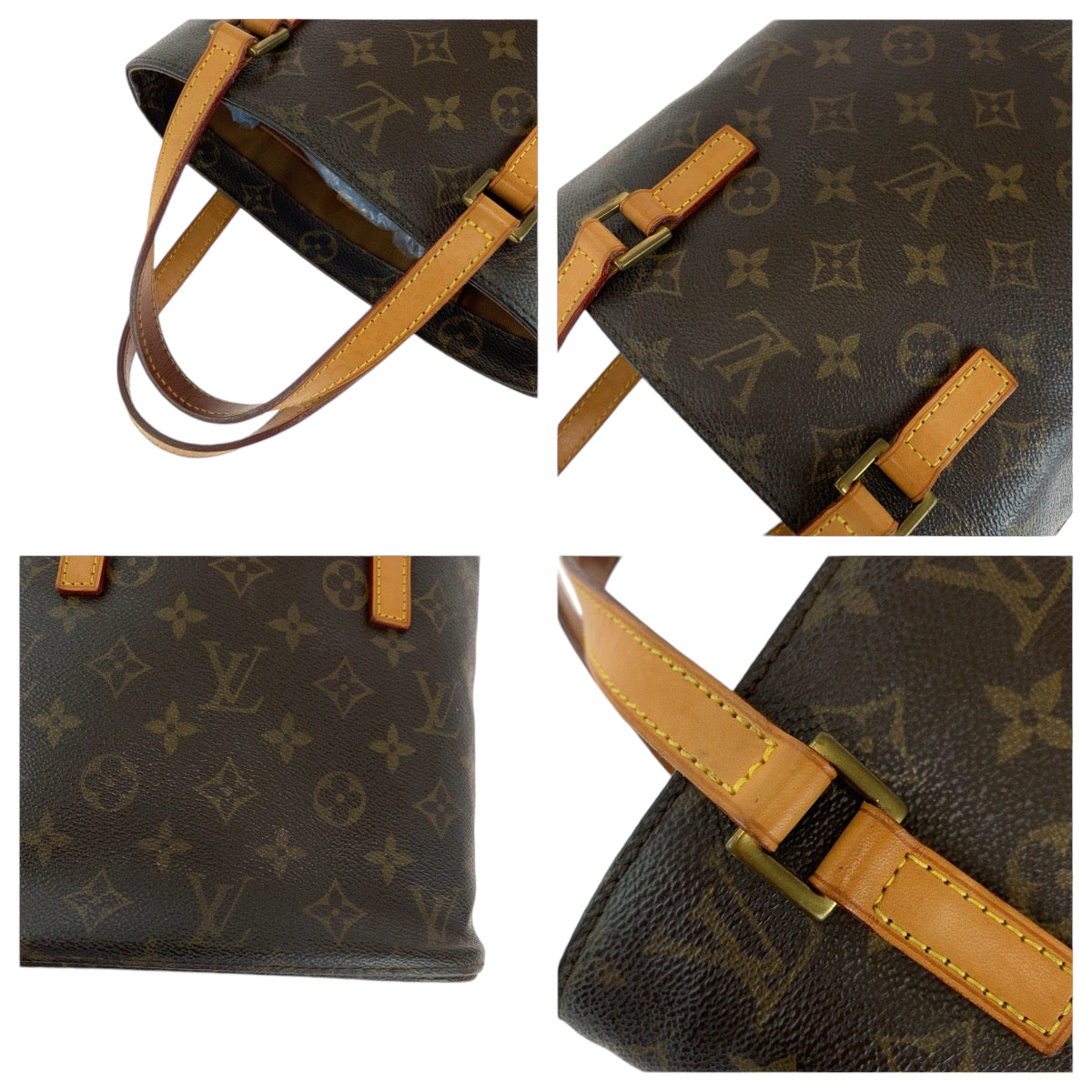 14552
LOUIS VUITTON ルイヴィトン モノグラム ヴァヴァンPM ブラウン ゴールド金具 PVC M51172 トートバッグ ハンドバッグ  レディース
