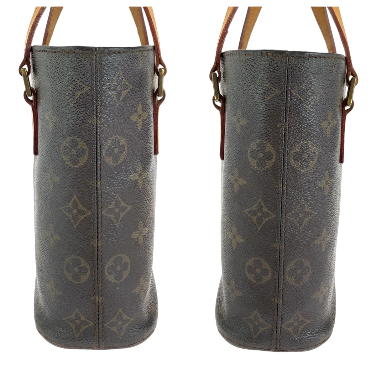 14552
LOUIS VUITTON ルイヴィトン モノグラム ヴァヴァンPM ブラウン ゴールド金具 PVC M51172 トートバッグ ハンドバッグ  レディース