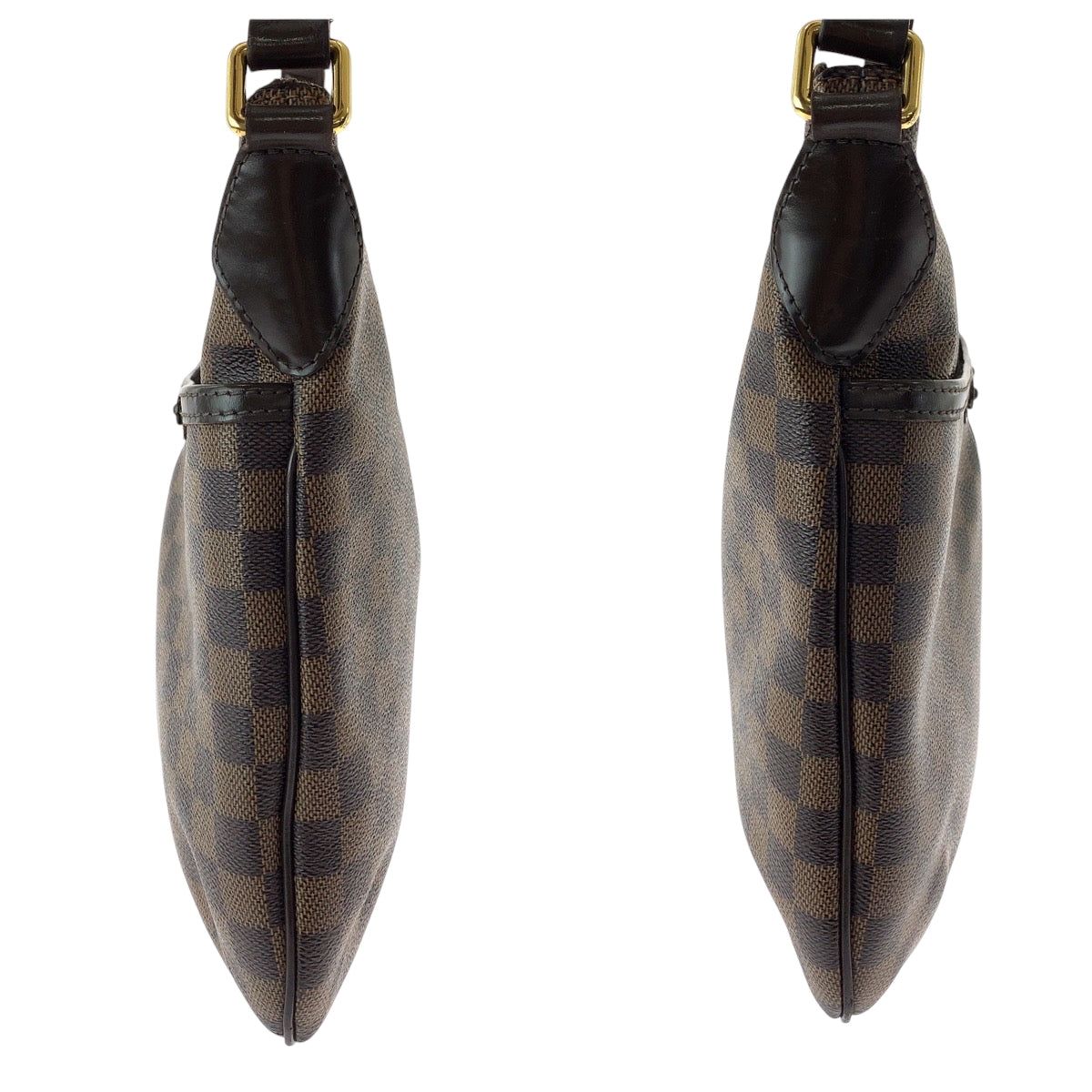 14553
LOUIS VUITTON ルイヴィトン ダミエ エベヌ ブルームズベリPM ブラウン ゴールド金具 レザー N42251 ショルダーバッグ ポシェット  レディース