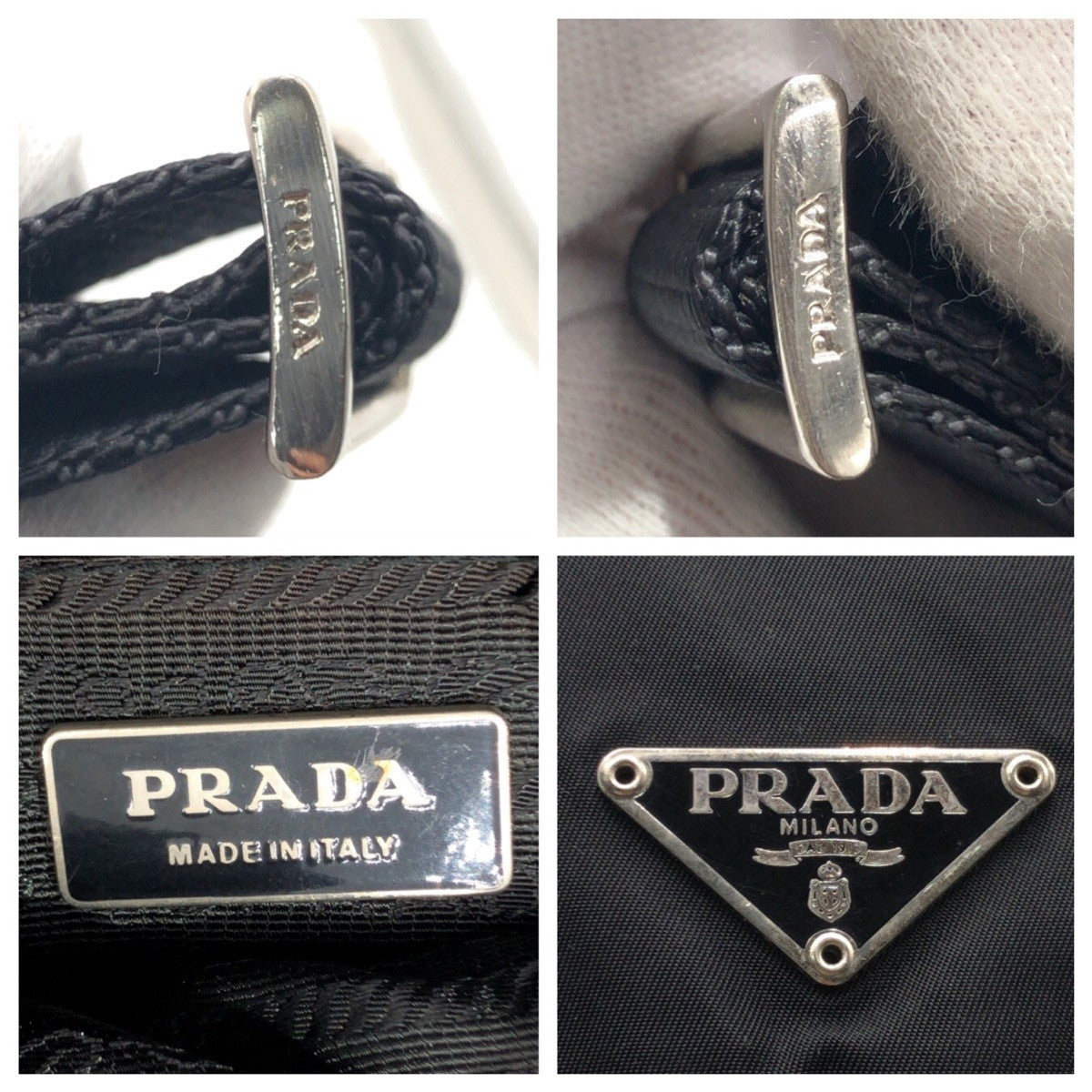 14555
PRADA プラダ テスート 三角ロゴ ブラック 黒 ナイロン ショルダーバッグ メッセンジャーバッグ 男女兼用  メンズ ABP38