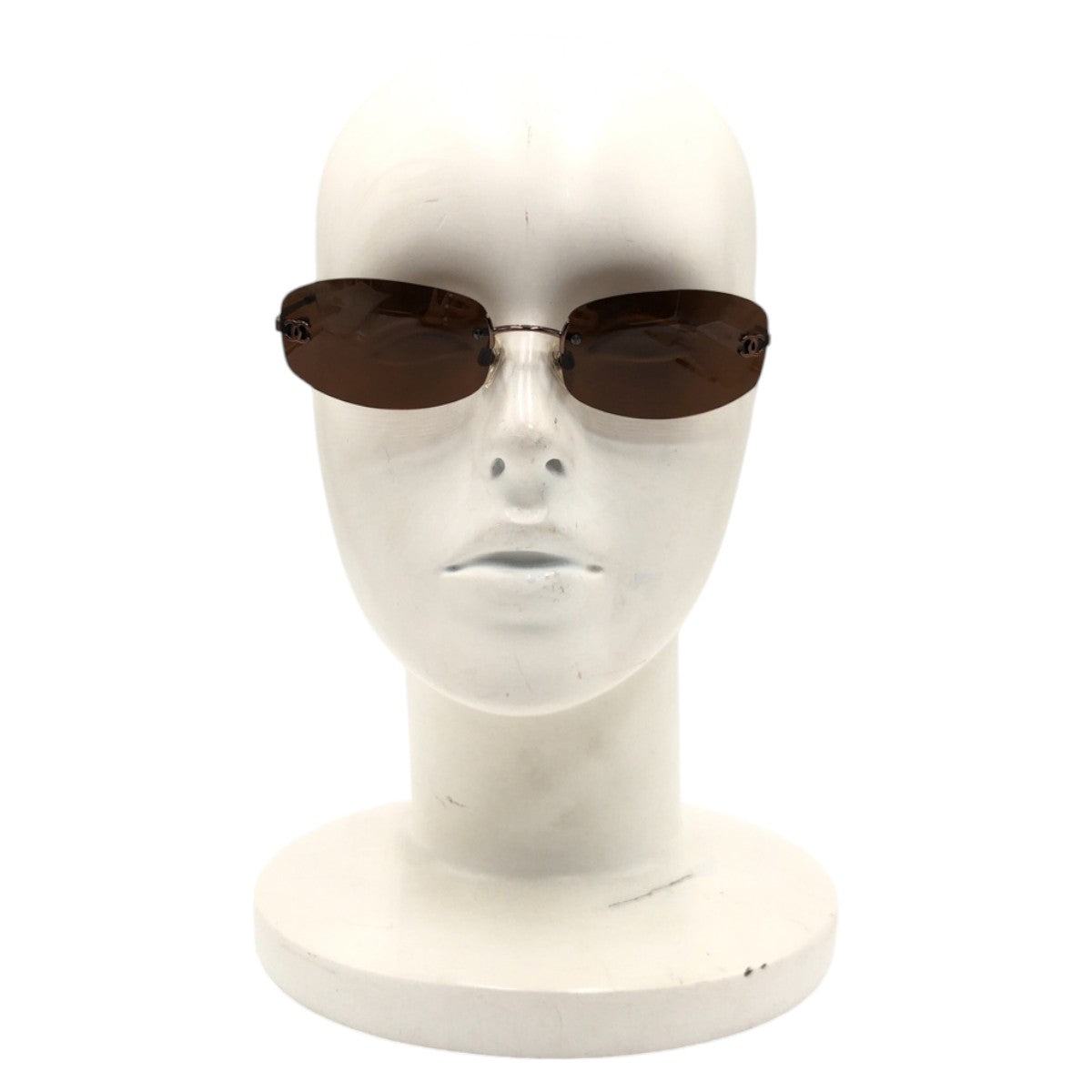 CHANEL シャネル ココマーク ブラウン メタル 4002 c.204/6u 57□19 130 サングラス スクエア  レディース