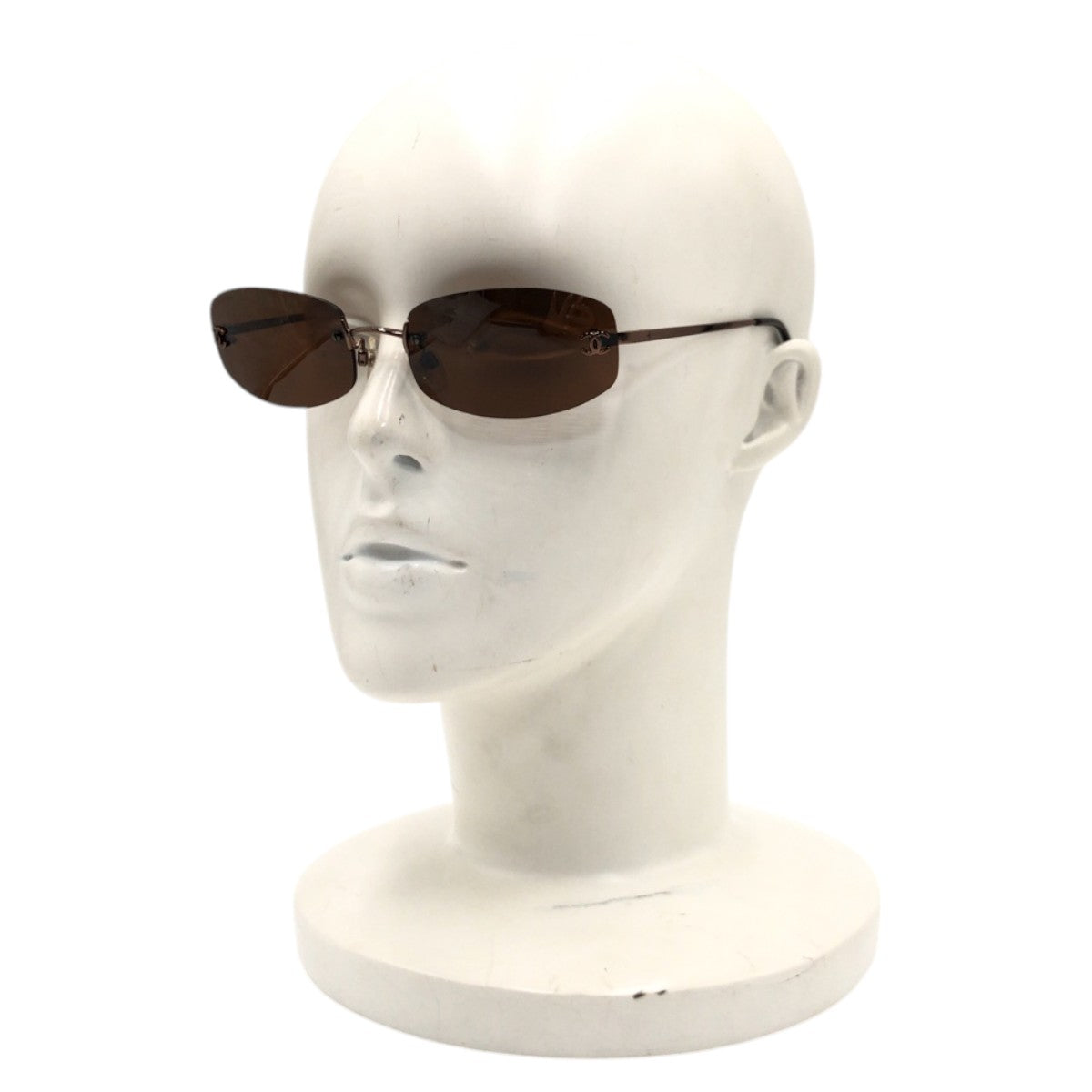CHANEL シャネル ココマーク ブラウン メタル 4002 c.204/6u 57□19 130 サングラス スクエア  レディース
