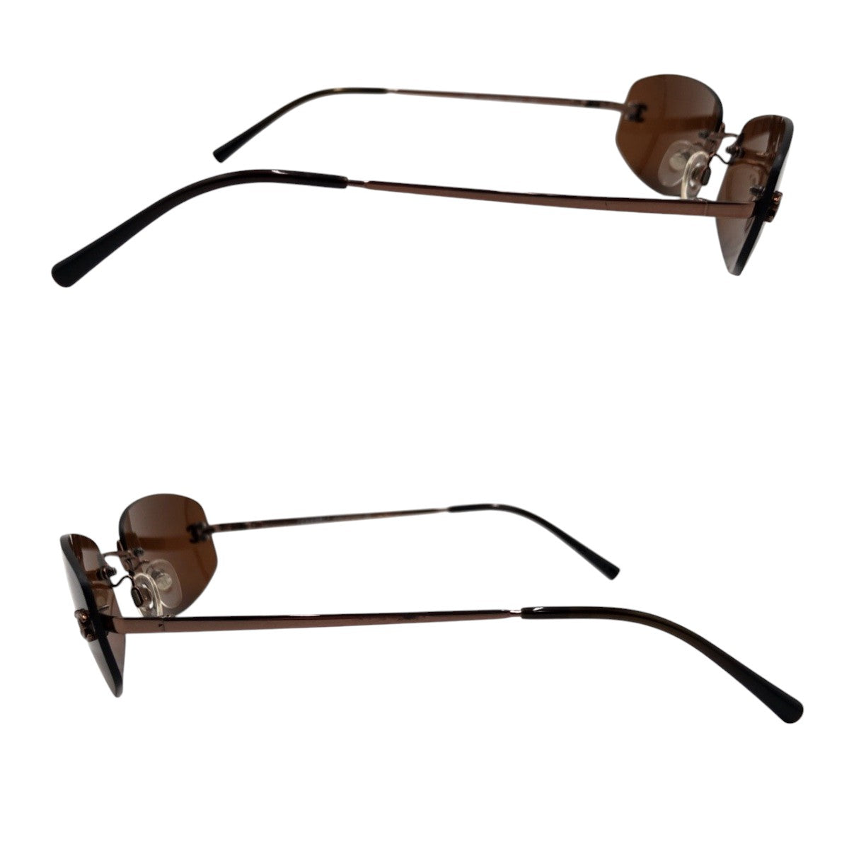 CHANEL シャネル ココマーク ブラウン メタル 4002 c.204/6u 57□19 130 サングラス スクエア  レディース